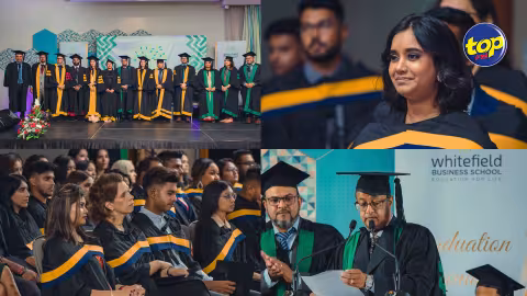 Cérémonie de remise de diplômes : Whitefield Business School récompense ses étudiants