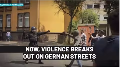 Après la France, l’ Allemagne : pierres et bombes lancées sur la police par des manifestants africains,26 blessés