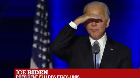 Le premier discours de Joe Biden, élu 46e président des États-Unis, porte sur l’unité