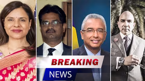 PERQUISITION A ANGUS ROAD, PRAVIND ET KOBITA JUGNAUTH EN ETAT D'ARRESTATION. SANJEEV RAMDANEE ET BASOODEO SEETARAM NEXT ON THE LIST.