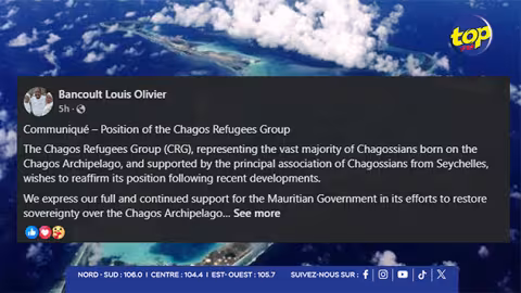 Dossier Chagos : « Ce n’est pas le moment de la division » ; le Groupe Refugiés Chagos réaffirme son engagement aux côtés de l’État mauricien