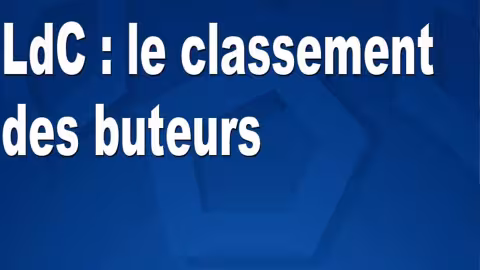 LdC : le classement des buteurs