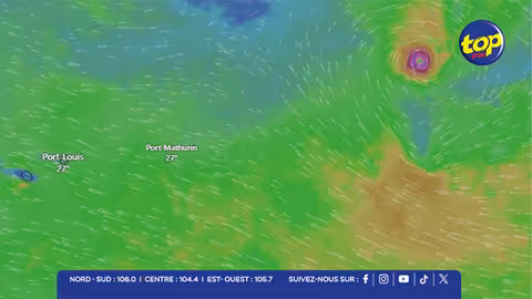 Météo : La tempête DUDZAI n’affectera pas le temps à Maurice au cours des trois prochains jours