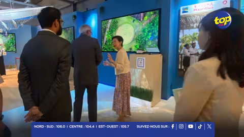 la Princesse japonaise Takamado en visite au Pavillon mauricien