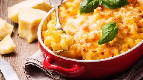 Recette : Gratin de macaroni aux champignons