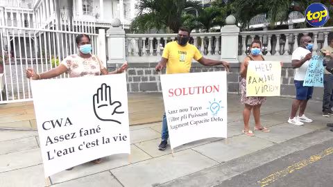 Problème d’eau à Bambous Virieux : manifestation des habitants devant la Government House ce vendredi