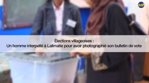 Élections villageoises : Un homme interpellé à Lallmatie pour avoir photographié son bulletin de vote