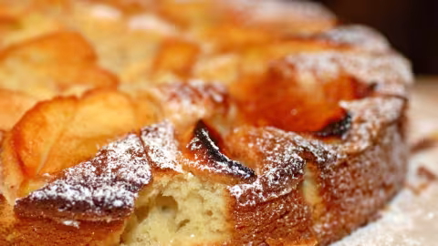 Recette :  Quatre-quart aux pommes