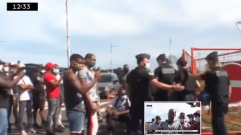 Manifestation des Réunionnais contre l’entrée incontrôlée des étrangers dans l’île